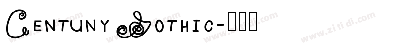 Centuny Gothic字体转换